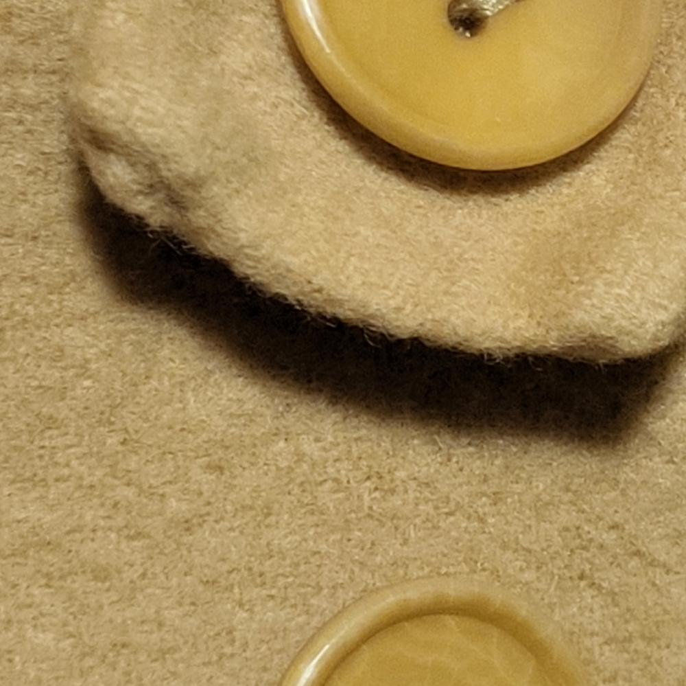 Talbots tan waistcoat, collar, and a military-inspired design, size 10. - Picture 15 of 15